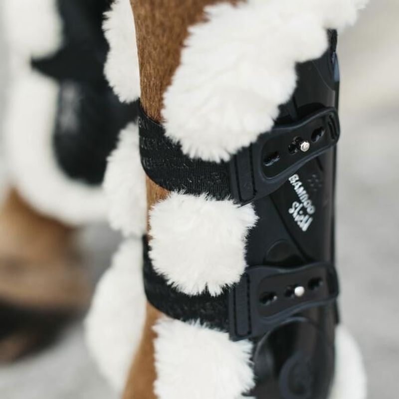 Kentucky Vegan Sheepskin Tendon Boots Bamboo Elastic