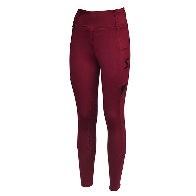 Hovedbilde Skoies ridetights Junior helsilikon - Burgunder