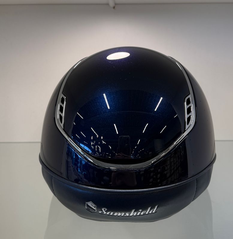 Samshield Miss Shield 2.0 Glossy Crystal Fabric Frontal Band & Blazon - Navy 