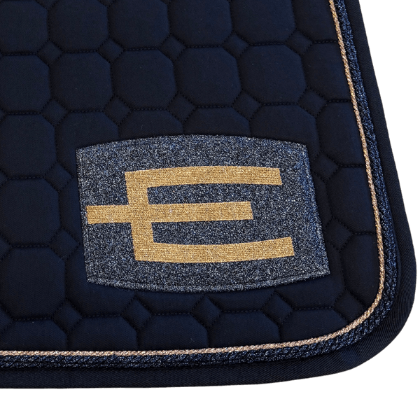 Hovedbilde  Equiline E- Logo Dressur Schabrak Navy/Rosegull 