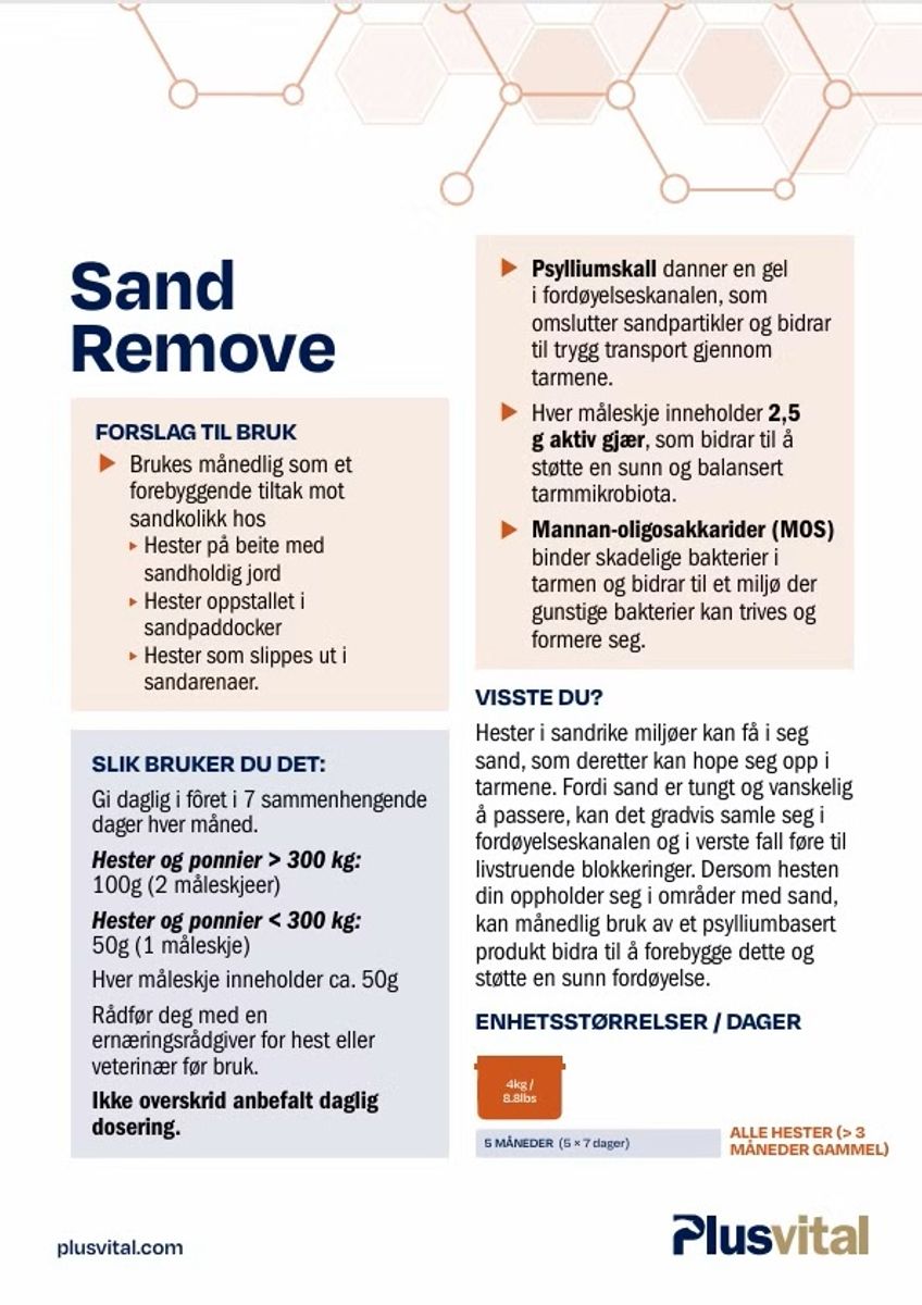 Plusvital Sand Remove